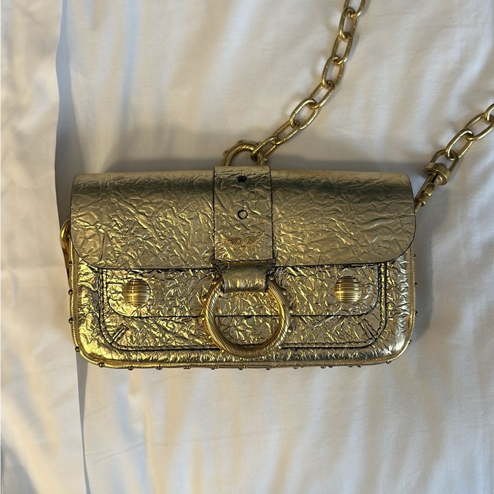 Zadig & Voltaire Gold Katie bag